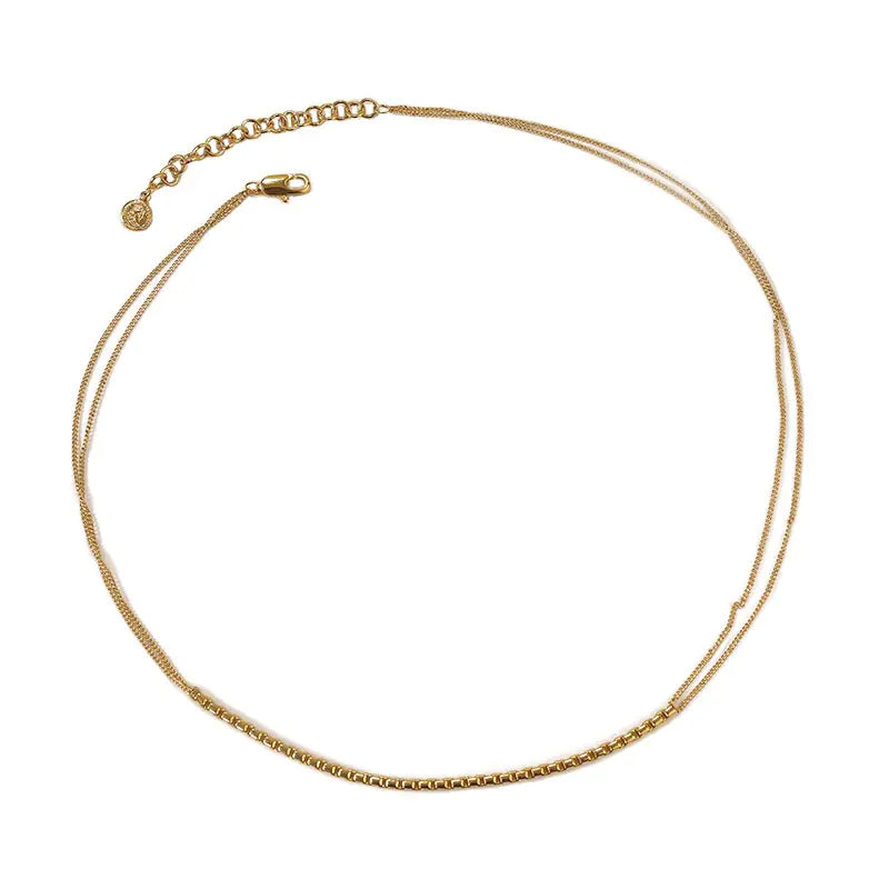 Gold Necklace with Design