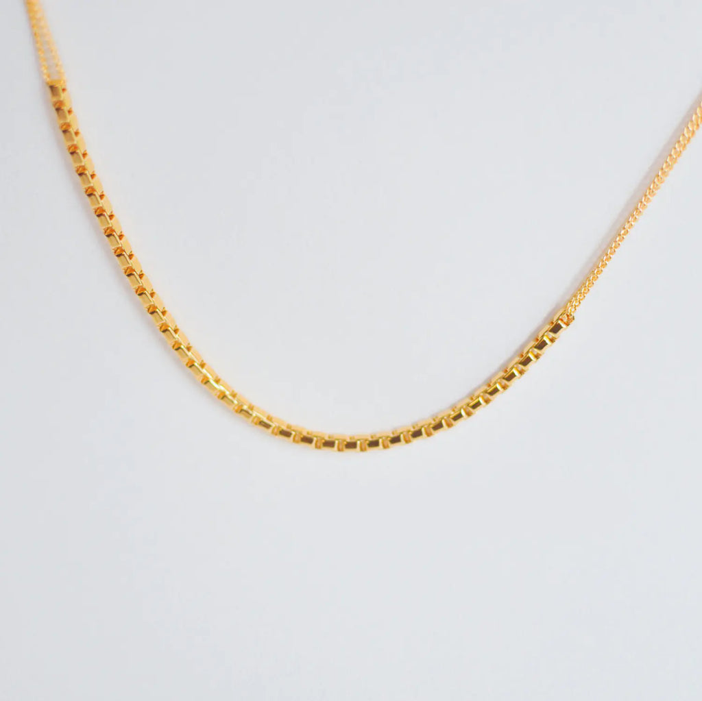 Gold Necklace with Design
