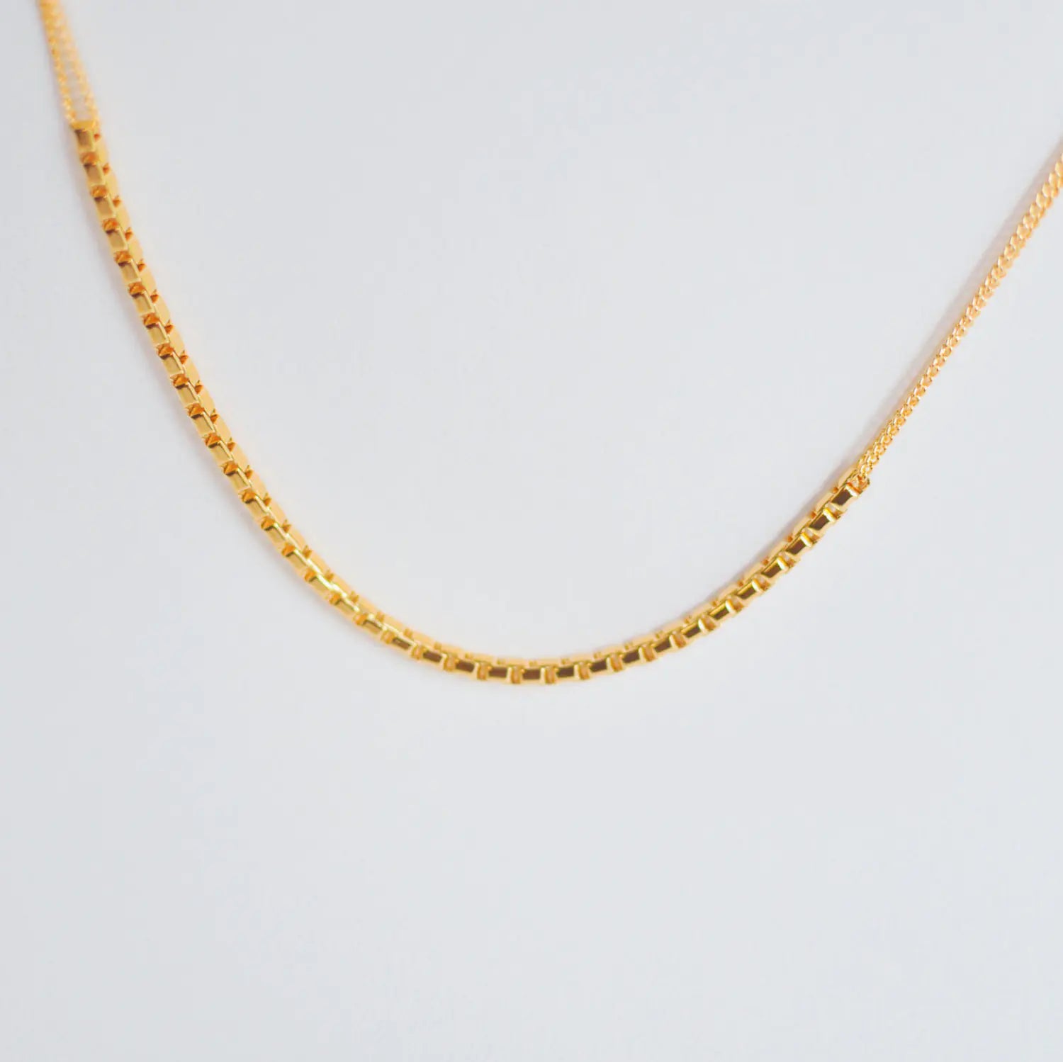 Gold Necklace with Design