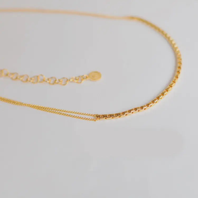 Gold Necklace with Design